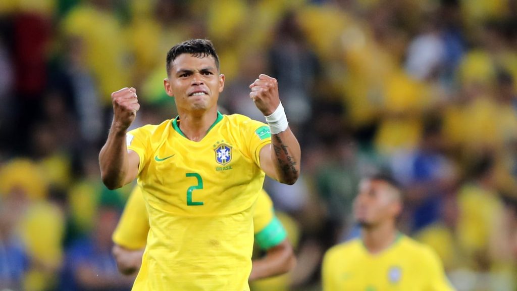 Thiago Silva festeja su gol