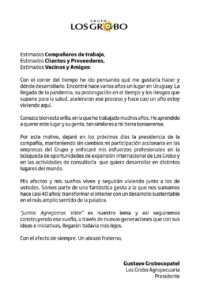Carta Gustavo Grobocopatel