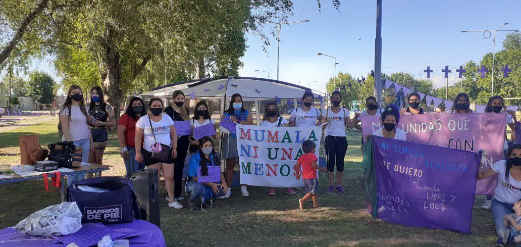 Con un encuentro en la Plaza Evita conmemoraron el Día Internacional de la Eliminación de la Violencia de Género