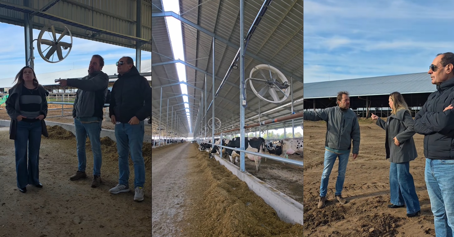 El intendente Stadnik acompañó la inauguración del nuevo tambo en Estancia La Dorita