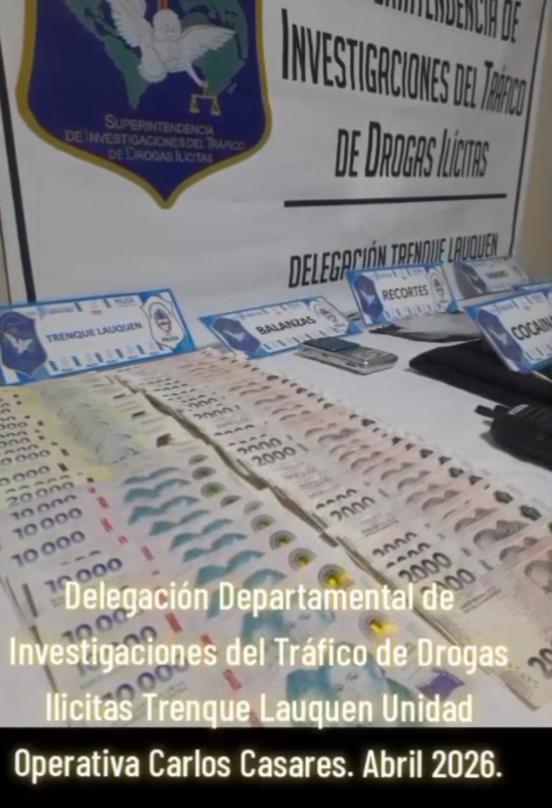 Carlos Casares: Detienen a un dealer con cocaína, dinero en efectivo y equipos para evadir controles policiales