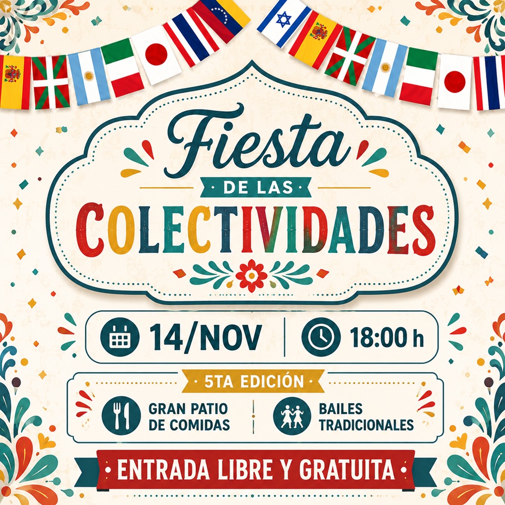 La Fiesta de las Colectividades 2026 ya tiene fecha confirmada: será el 14 de noviembre