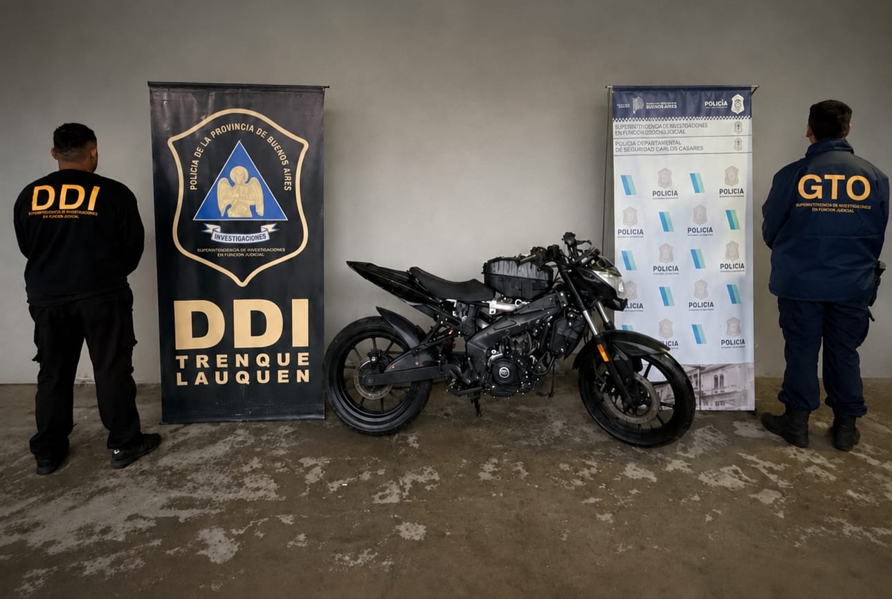 Motocicleta con pedido de secuestro por robo fue recuperada en Carlos Casares